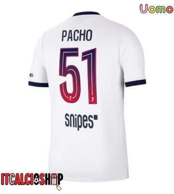 Paris Saint-Germain Willian Pacho #51 Seconda Maglia 2026-27 Manica Corta